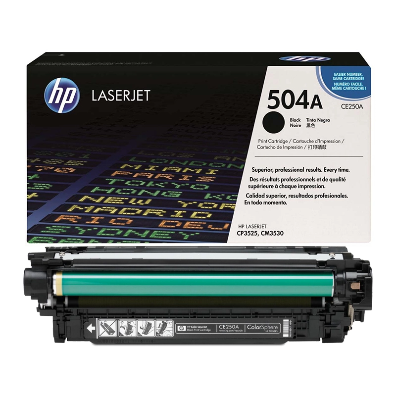 Заправка картриджа HP CE250A (504A)