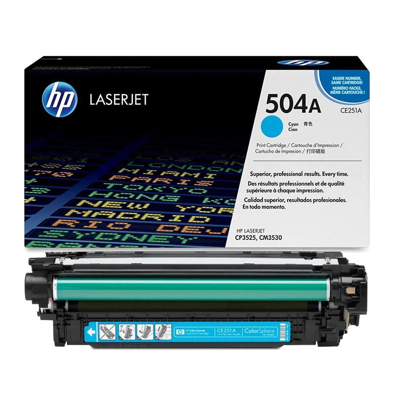 Заправка картриджа HP CE251A (504A)