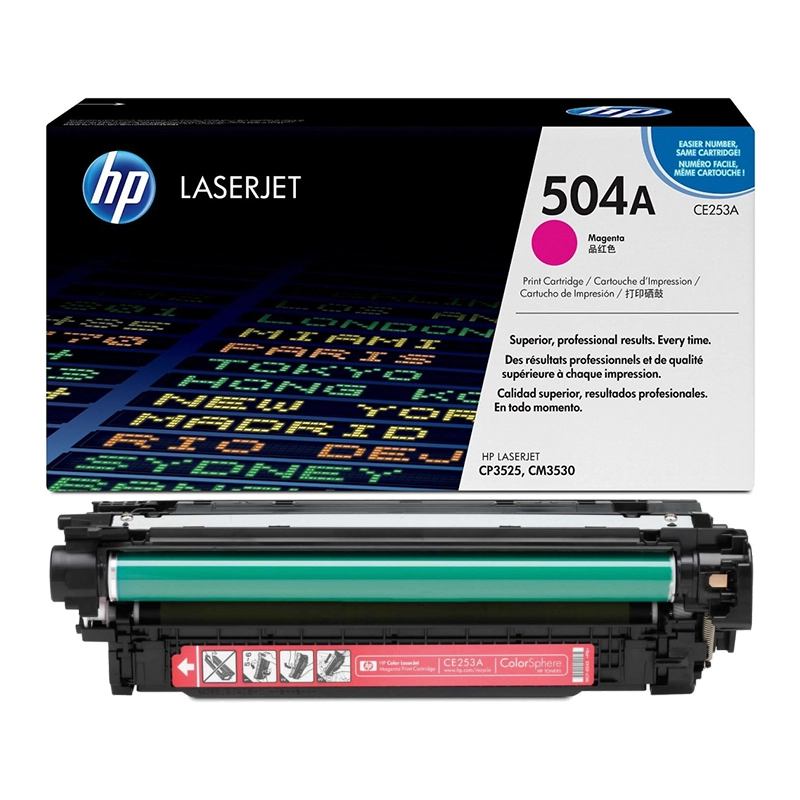 Заправка картриджа HP CE253A (504A)